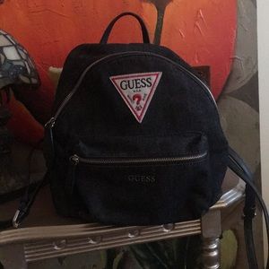 Denim Backpack Purse